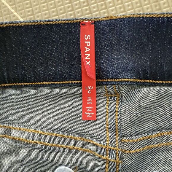 SPANX Dark Blue Boot Cut Jeans - Picture 5 of 10